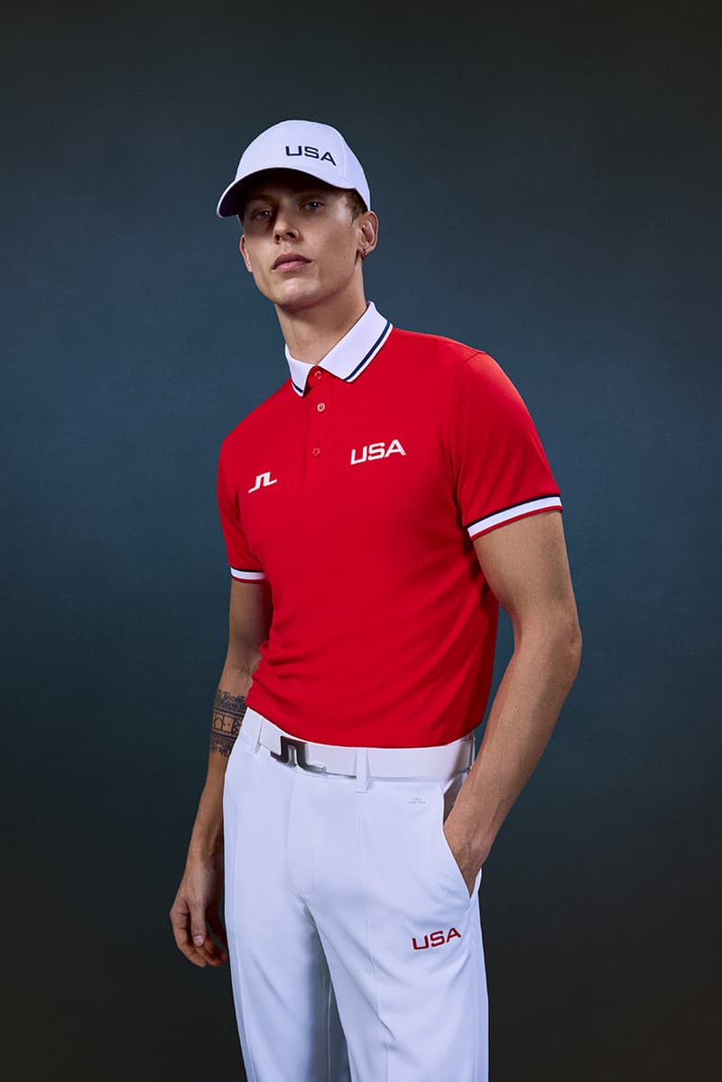 j lindeberg team usa olympic golf team paris official sponsor partner apparel gear red white blue men women