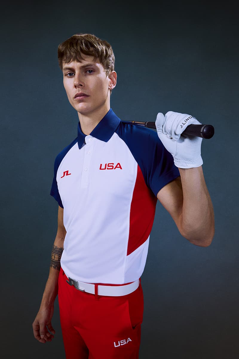 j lindeberg team usa olympic golf team paris official sponsor partner apparel gear red white blue men women