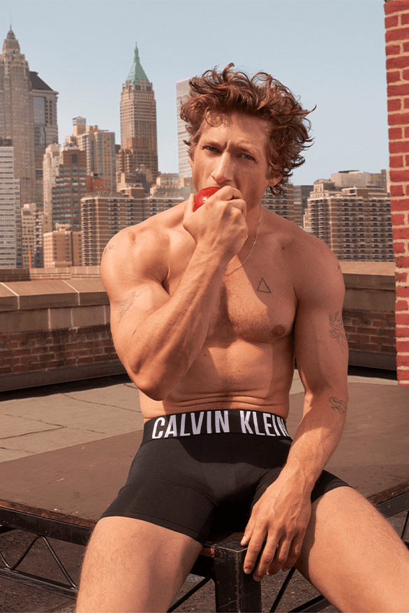 Jeremy Allen White Calvin Klein Spring 2024 Campaign the bear iron claw actor