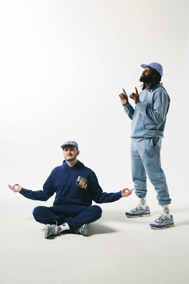 Lapstone & Hammer Dips ASICS and Standard Issue Classics in Indigo gel nyc model drop release philly philadelphia pa price hand dyed blue champion stonewash pennsylvania stonewash capsule collab 1130 silhouette dip dye