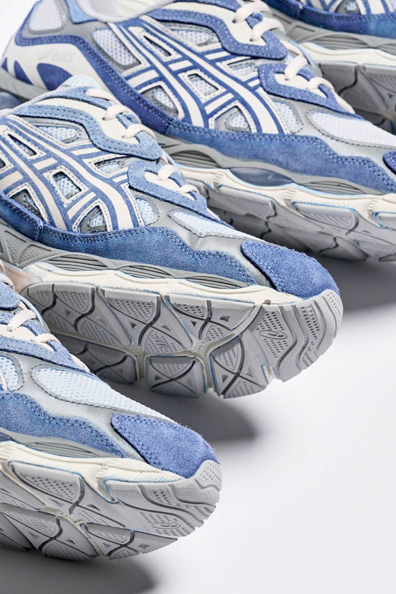 Lapstone & Hammer Dips ASICS and Standard Issue Classics in Indigo gel nyc model drop release philly philadelphia pa price hand dyed blue champion stonewash pennsylvania stonewash capsule collab 1130 silhouette dip dye