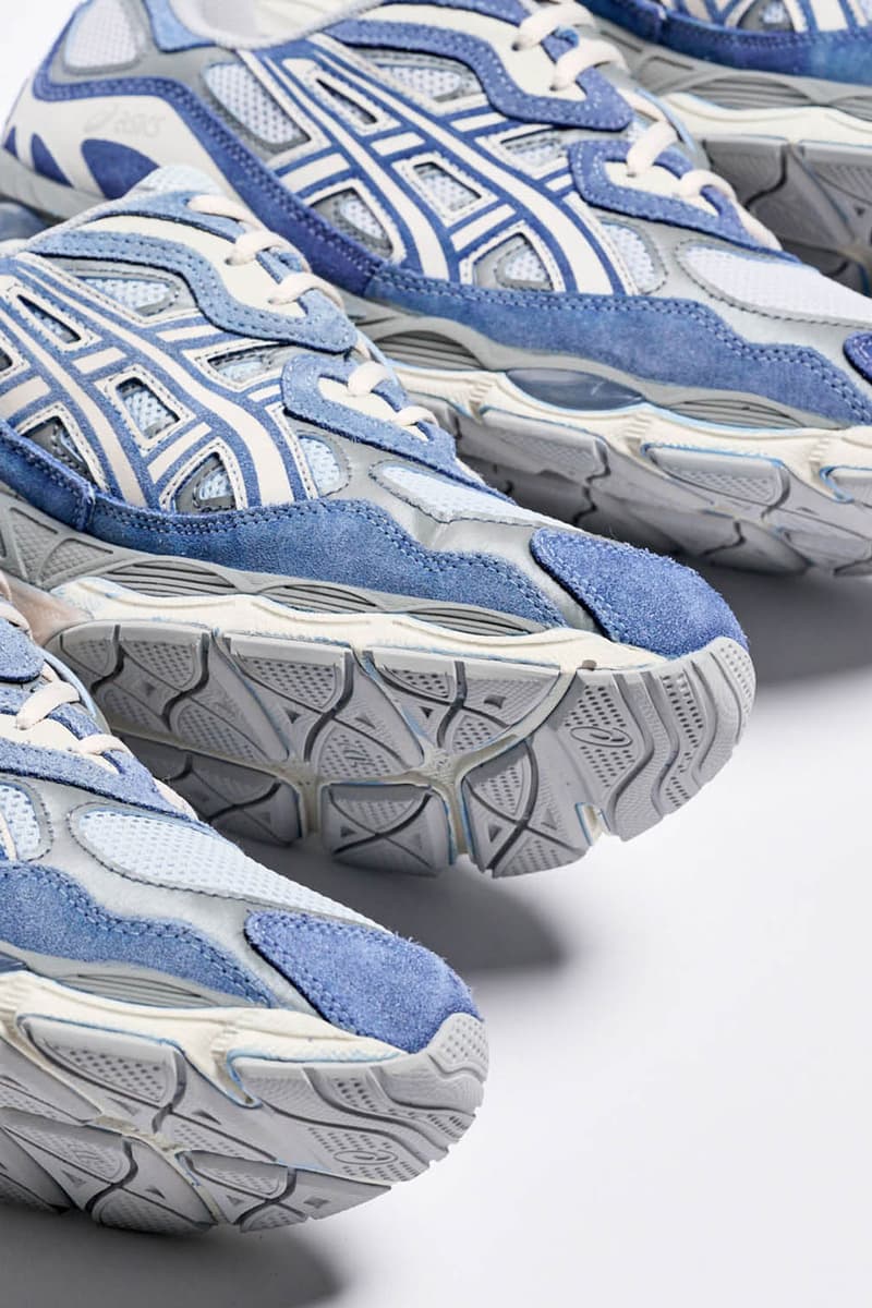 Lapstone & Hammer Dips ASICS and Standard Issue Classics in Indigo gel nyc model drop release philly philadelphia pa price hand dyed blue champion stonewash pennsylvania stonewash capsule collab 1130 silhouette dip dye