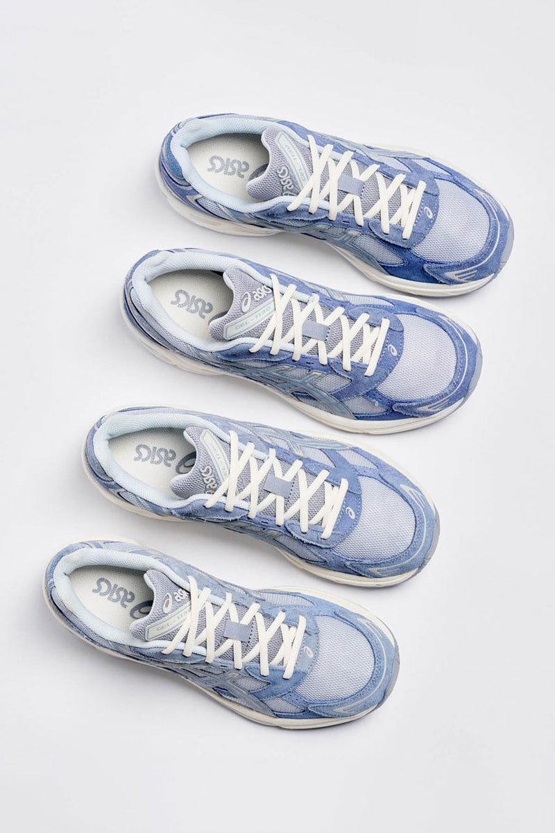 Lapstone & Hammer Dips ASICS and Standard Issue Classics in Indigo gel nyc model drop release philly philadelphia pa price hand dyed blue champion stonewash pennsylvania stonewash capsule collab 1130 silhouette dip dye