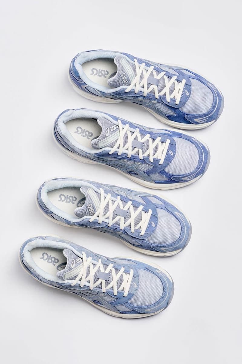 Lapstone & Hammer Dips ASICS and Standard Issue Classics in Indigo gel nyc model drop release philly philadelphia pa price hand dyed blue champion stonewash pennsylvania stonewash capsule collab 1130 silhouette dip dye