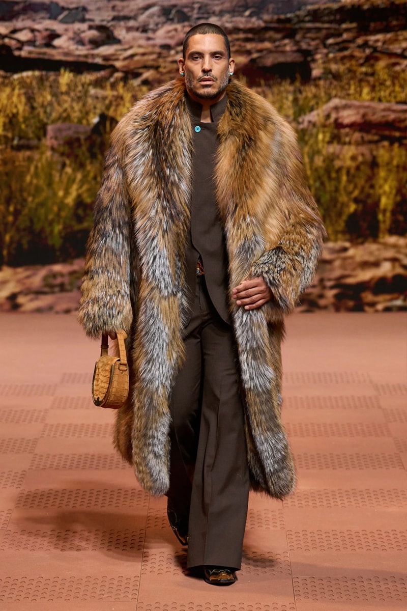 Louis Vuitton Fall Winter 2024 Paris Fashion Week menswear Pharrell Williams runway show harmonica cowboy western motifs timbaland boots swae lee sioux mumford and sons miley cyrus new song