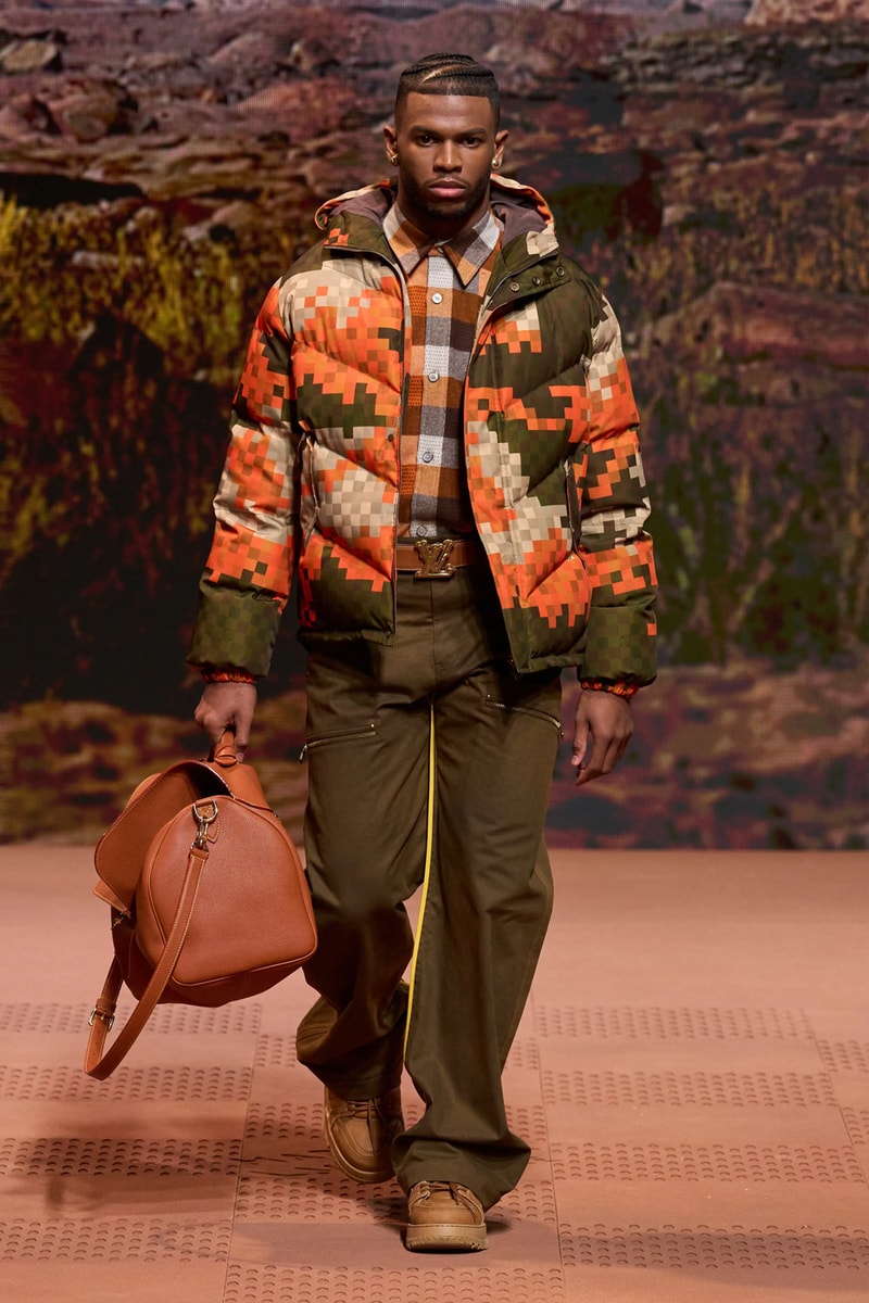 Louis Vuitton Fall Winter 2024 Paris Fashion Week menswear Pharrell Williams runway show harmonica cowboy western motifs timbaland boots swae lee sioux mumford and sons miley cyrus new song