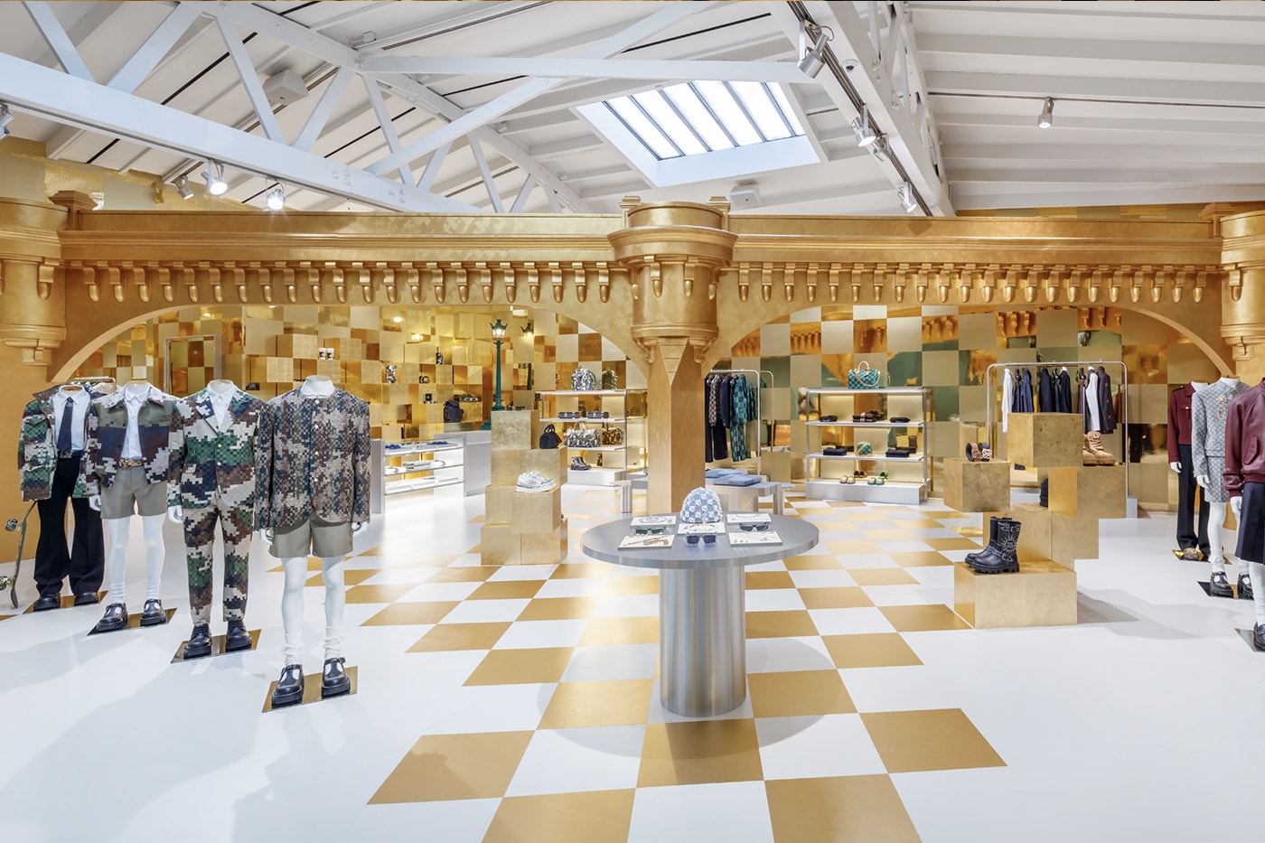 Louis Vuitton Celebrates Pharrell's First Collection With New York and Hollywood Pop-Up Locations nyc la los angeles debut collection spring summer 2024 pont neuf