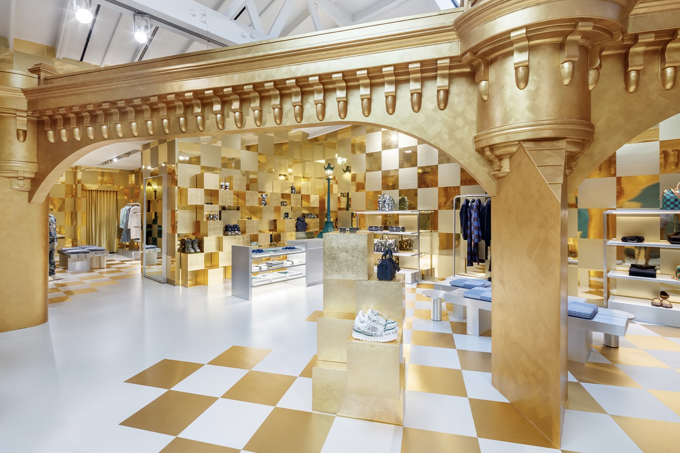 Louis Vuitton Celebrates Pharrell's First Collection With New York and Hollywood Pop-Up Locations nyc la los angeles debut collection spring summer 2024 pont neuf hong kong