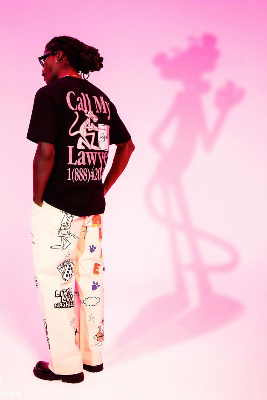 MARKET Enlists the Pink Panther for First Capsule of 2024 movie collab graphic apparel t shirt tee hoodie pants price usd link release drop