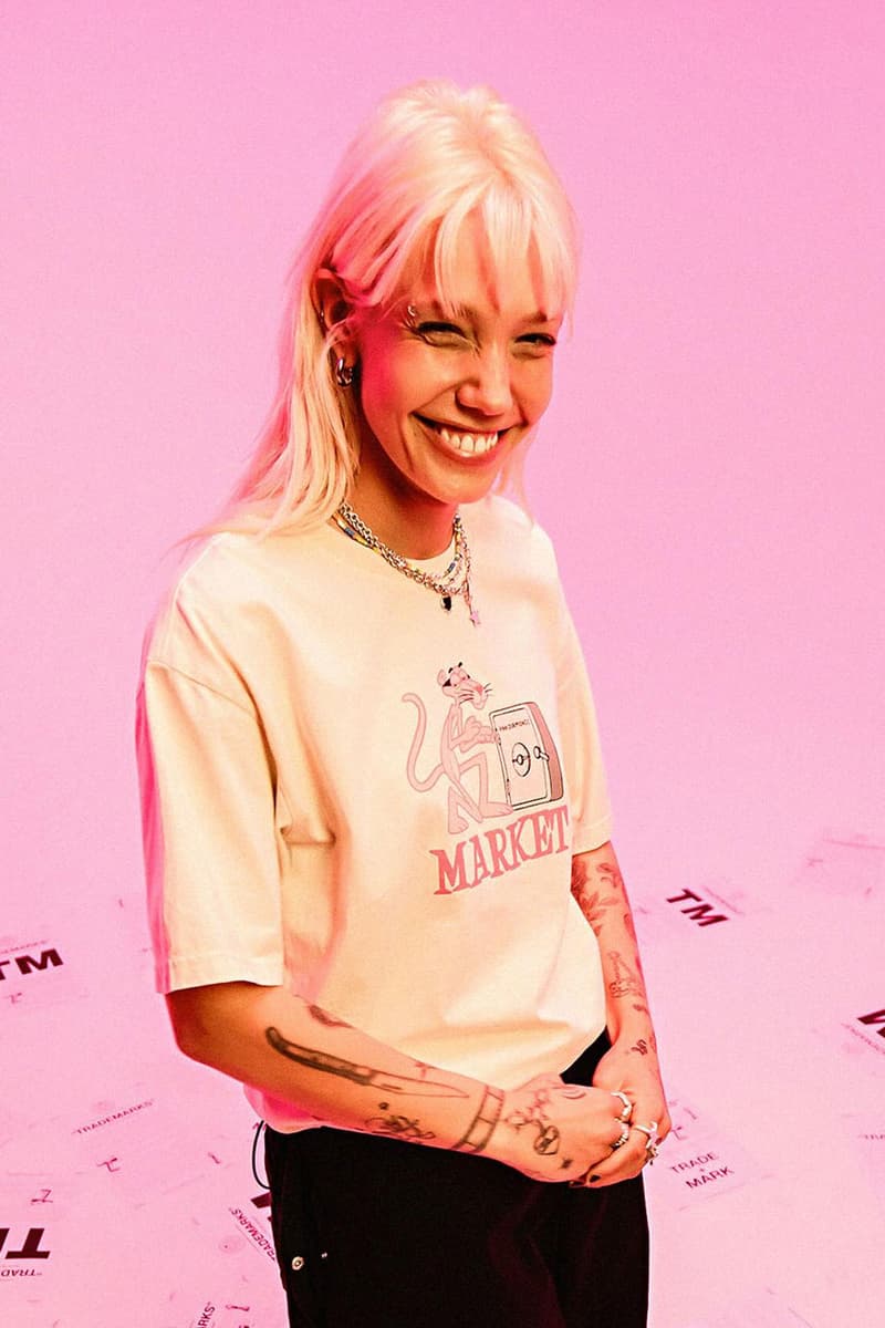 MARKET Enlists the Pink Panther for First Capsule of 2024 movie collab graphic apparel t shirt tee hoodie pants price usd link release drop