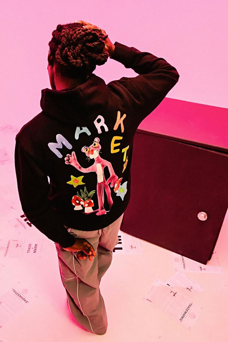 MARKET Enlists the Pink Panther for First Capsule of 2024 movie collab graphic apparel t shirt tee hoodie pants price usd link release drop