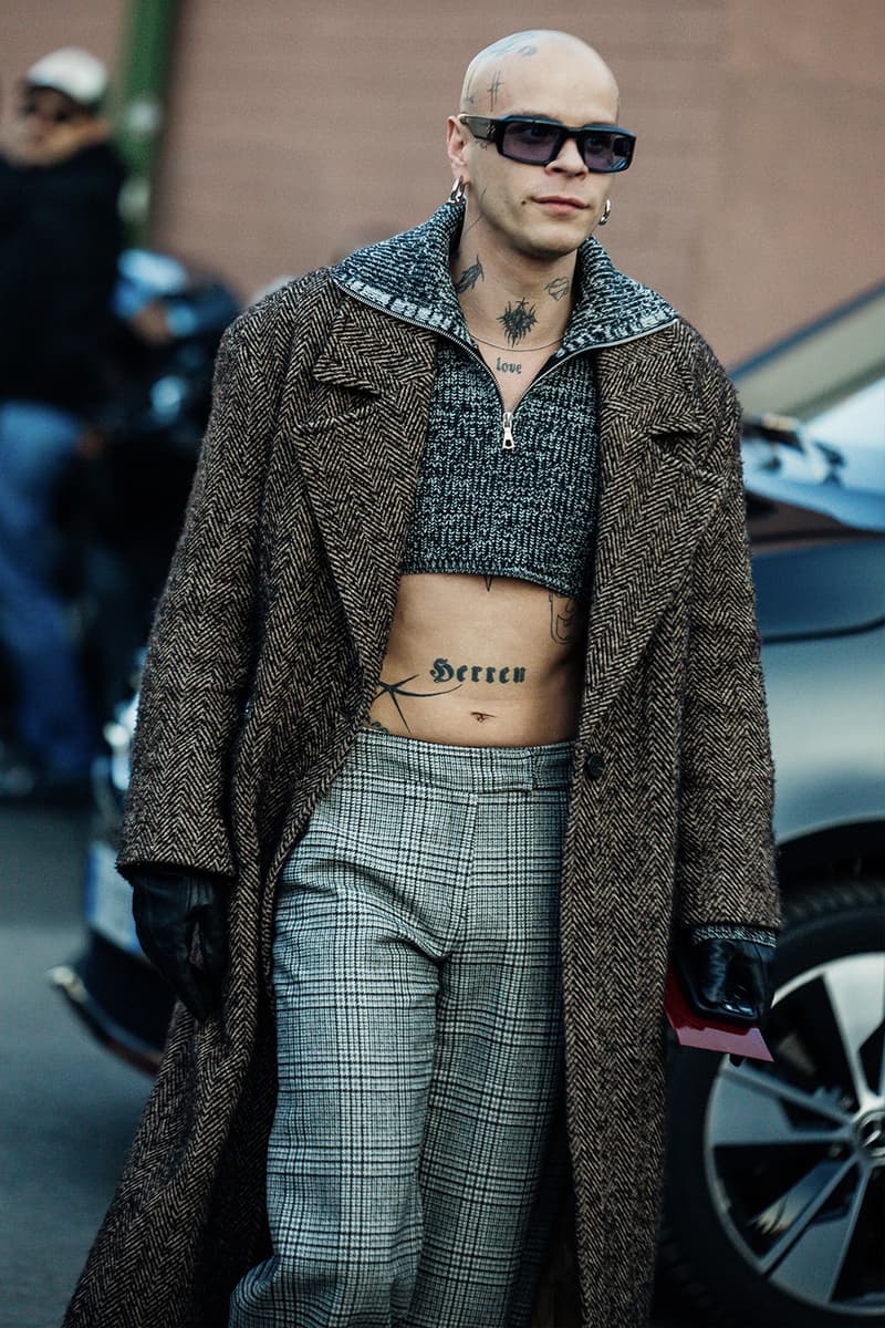 Milan Fashion Week Men's FW24 Street Style fall winter 2024 gucci prada raf simons miuccia jw anderson diesel jonathan anderson sabato jordan luca