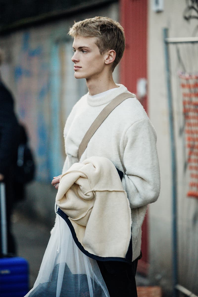 Milan Fashion Week Men's FW24 Street Style fall winter 2024 gucci prada raf simons miuccia jw anderson diesel jonathan anderson sabato jordan luca