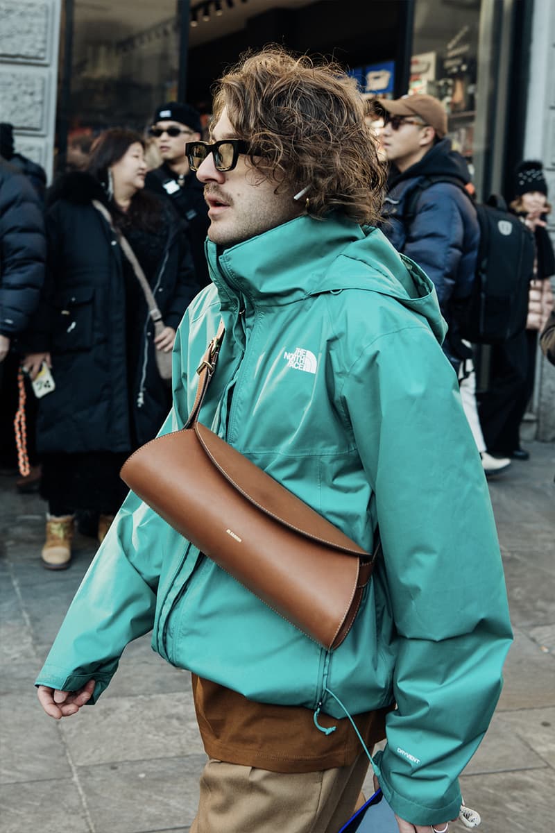 Milan Fashion Week Men's FW24 Street Style fall winter 2024 gucci prada raf simons miuccia jw anderson diesel jonathan anderson sabato jordan luca