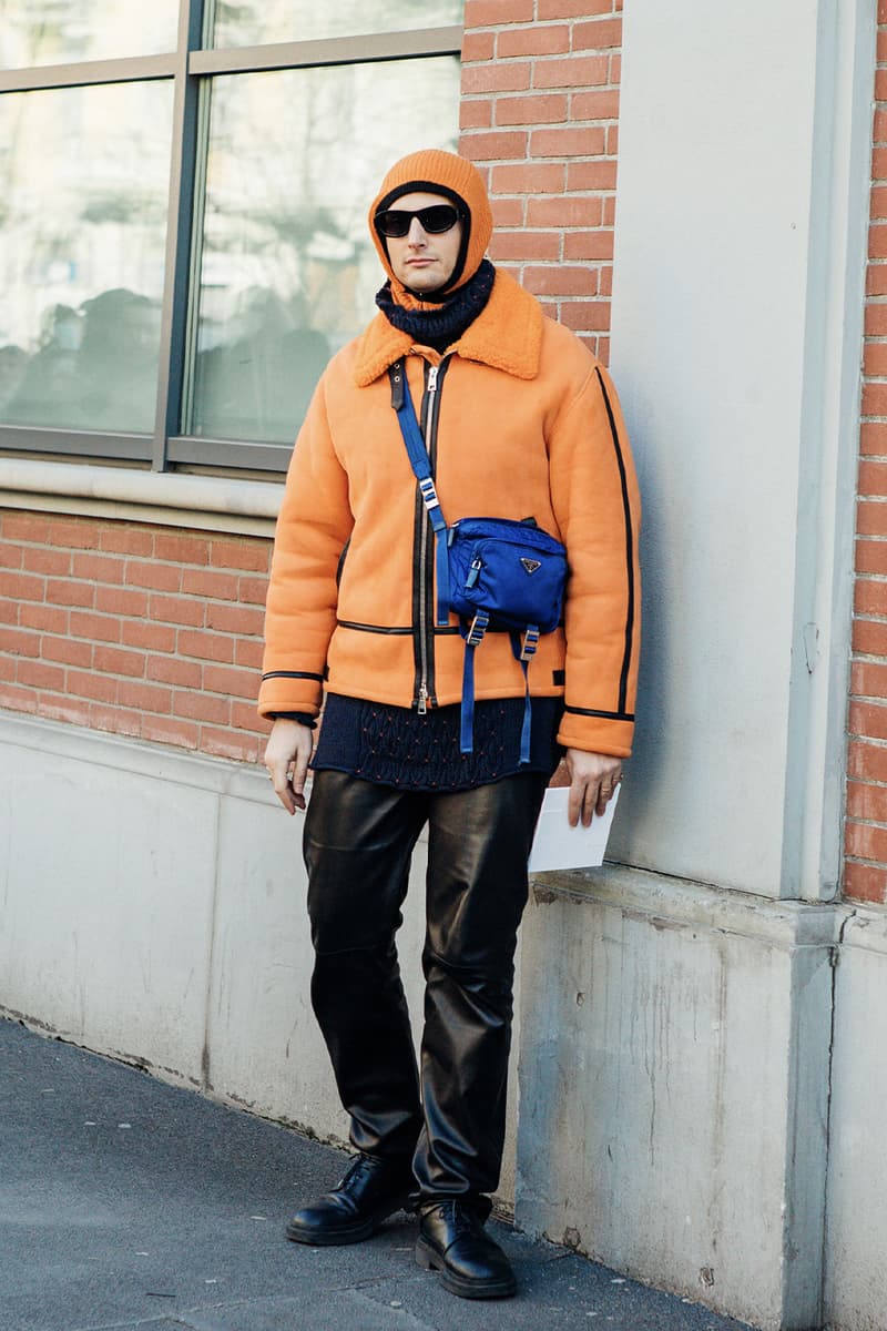 Milan Fashion Week Men's FW24 Street Style fall winter 2024 gucci prada raf simons miuccia jw anderson diesel jonathan anderson sabato jordan luca