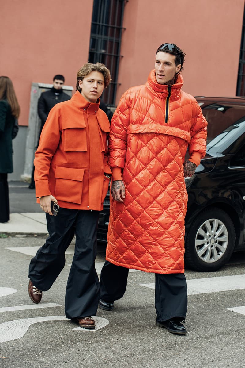 Milan Fashion Week Men's FW24 Street Style fall winter 2024 gucci prada raf simons miuccia jw anderson diesel jonathan anderson sabato jordan luca