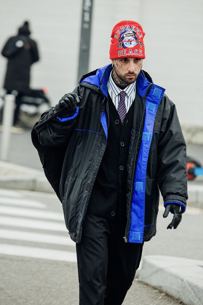 Milan Fashion Week Men's FW24 Street Style fall winter 2024 gucci prada raf simons miuccia jw anderson diesel jonathan anderson sabato jordan luca