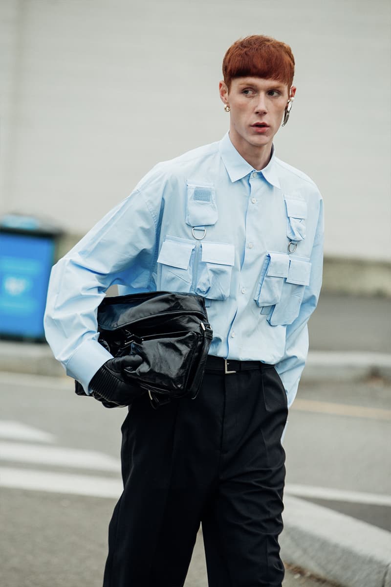 Milan Fashion Week Men's FW24 Street Style fall winter 2024 gucci prada raf simons miuccia jw anderson diesel jonathan anderson sabato jordan luca