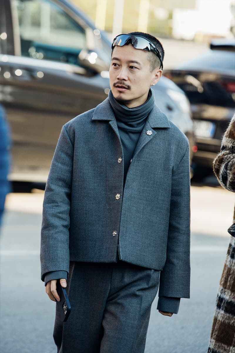 Milan Fashion Week Men's FW24 Street Style fall winter 2024 gucci prada raf simons miuccia jw anderson diesel jonathan anderson sabato jordan luca