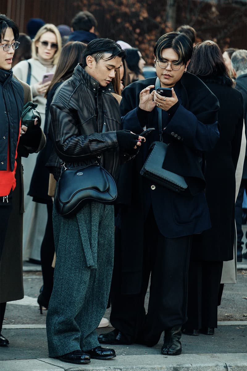 Milan Fashion Week Men's FW24 Street Style fall winter 2024 gucci prada raf simons miuccia jw anderson diesel jonathan anderson sabato jordan luca