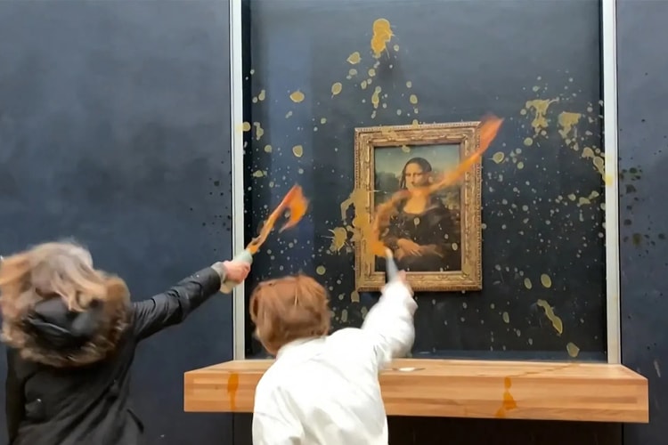 Protestors Throw Soup at Mona Lisa Painting in the Louvre