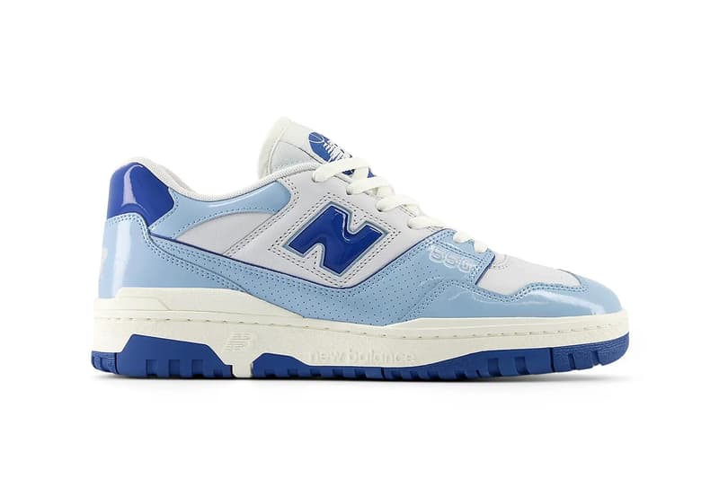 New Balance 550 Patent Leather white black blue BB550KYE BB550KYF BB550KYG Release Info