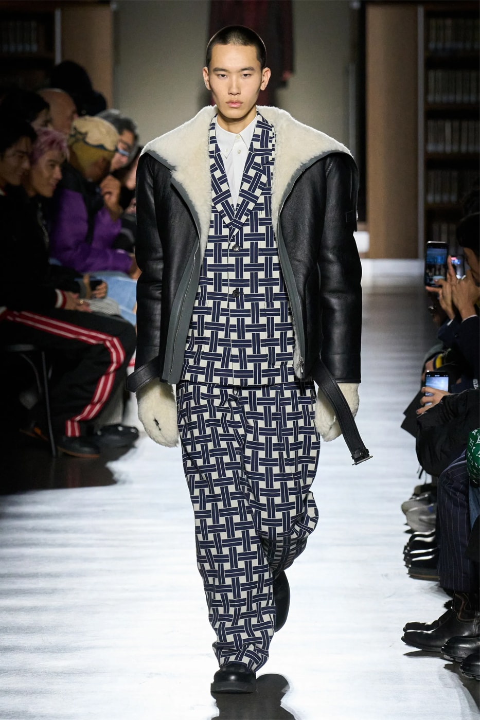 Kenzo Fall Winter 2024 Paris Fashion Week menswear Nigo runway show bibliotheque national library japanese designer adaptation tatatmi mat print 