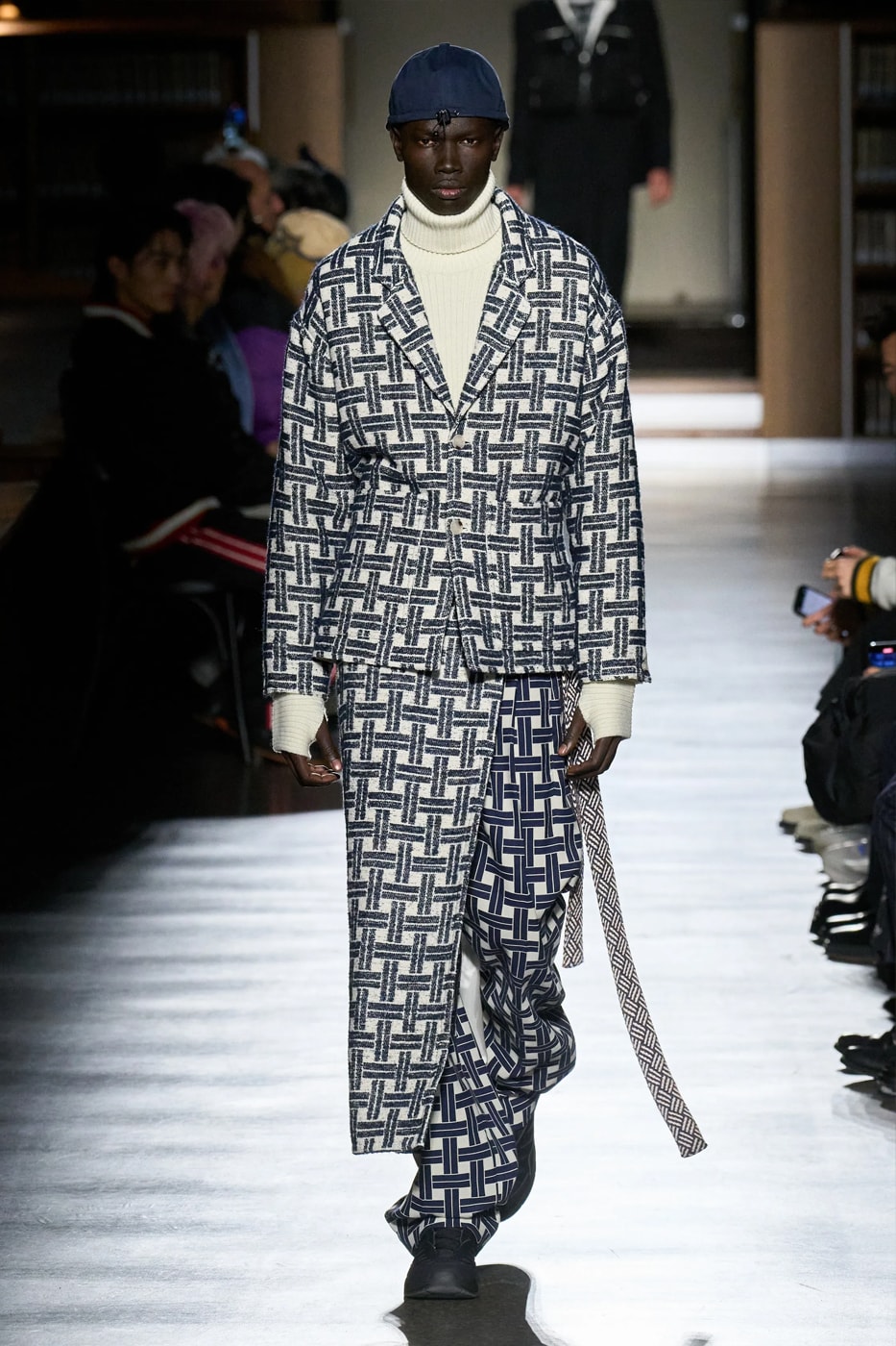 Kenzo Fall Winter 2024 Paris Fashion Week menswear Nigo runway show bibliotheque national library japanese designer adaptation tatatmi mat print 