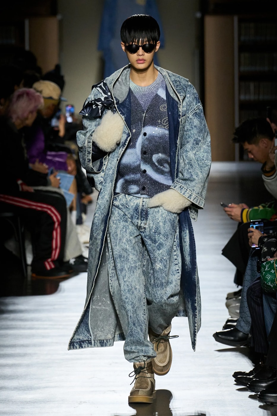 Kenzo Fall Winter 2024 Paris Fashion Week menswear Nigo runway show bibliotheque national library japanese designer adaptation tatatmi mat print 
