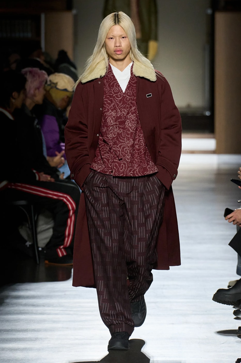 Kenzo Fall Winter 2024 Paris Fashion Week menswear Nigo runway show bibliotheque national library japanese designer adaptation tatatmi mat print 