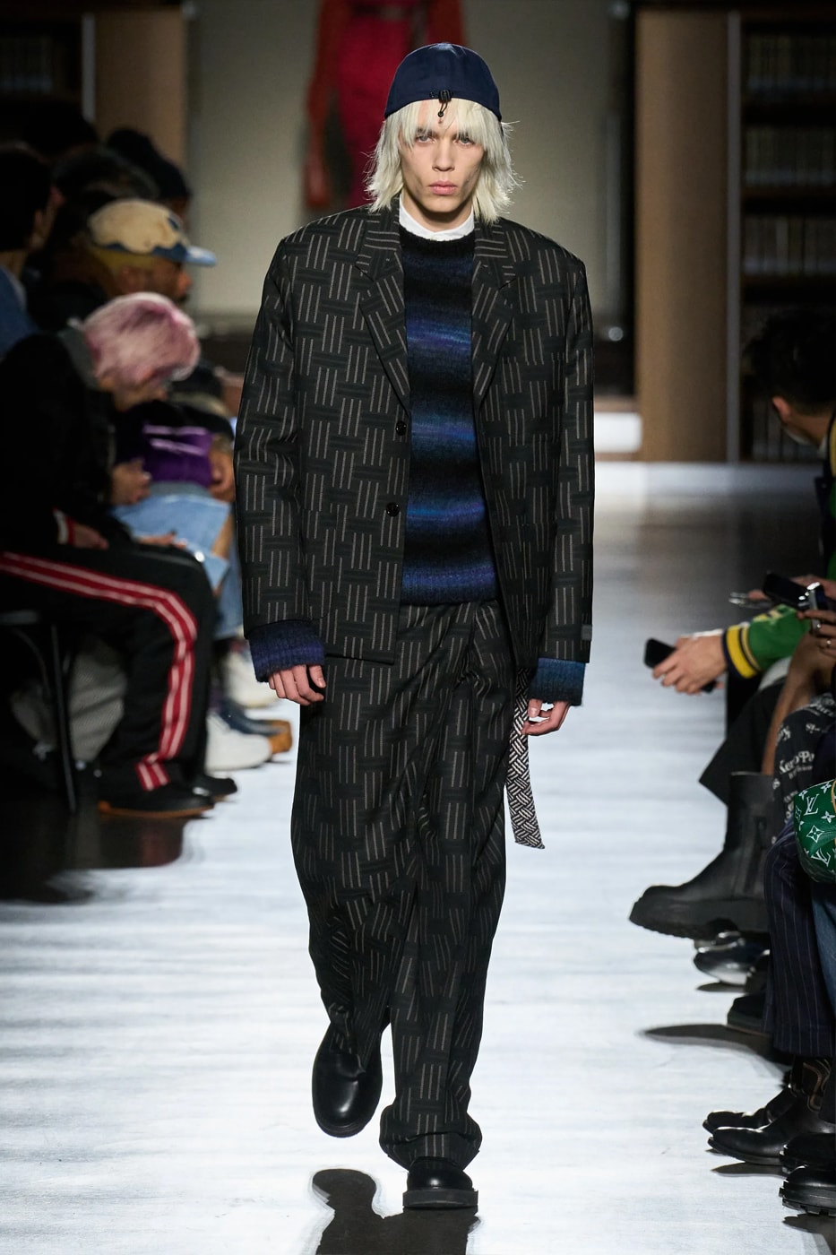 Kenzo Fall Winter 2024 Paris Fashion Week menswear Nigo runway show bibliotheque national library japanese designer adaptation tatatmi mat print 