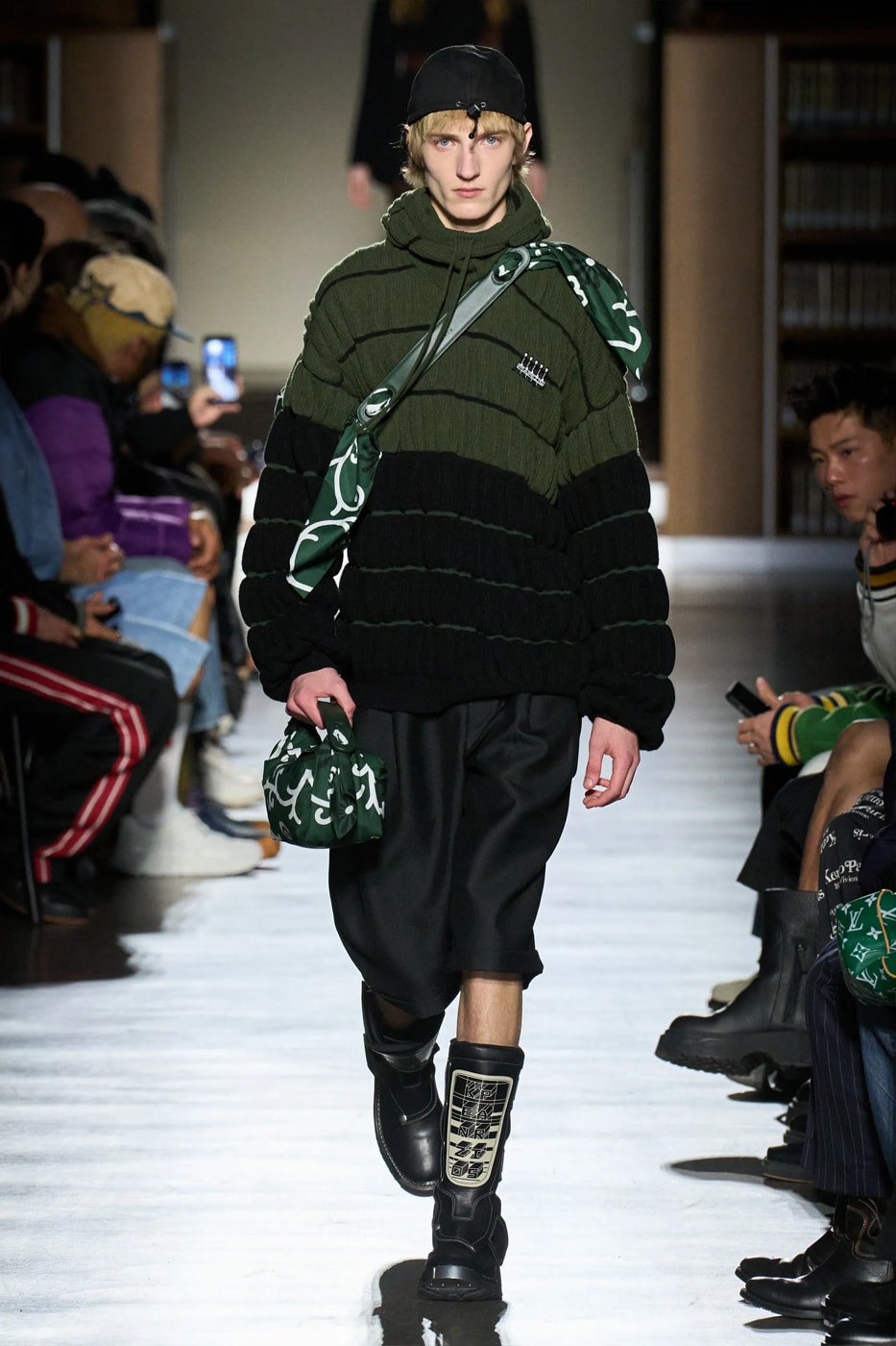 Kenzo Fall Winter 2024 Paris Fashion Week menswear Nigo runway show bibliotheque national library japanese designer adaptation tatatmi mat print 