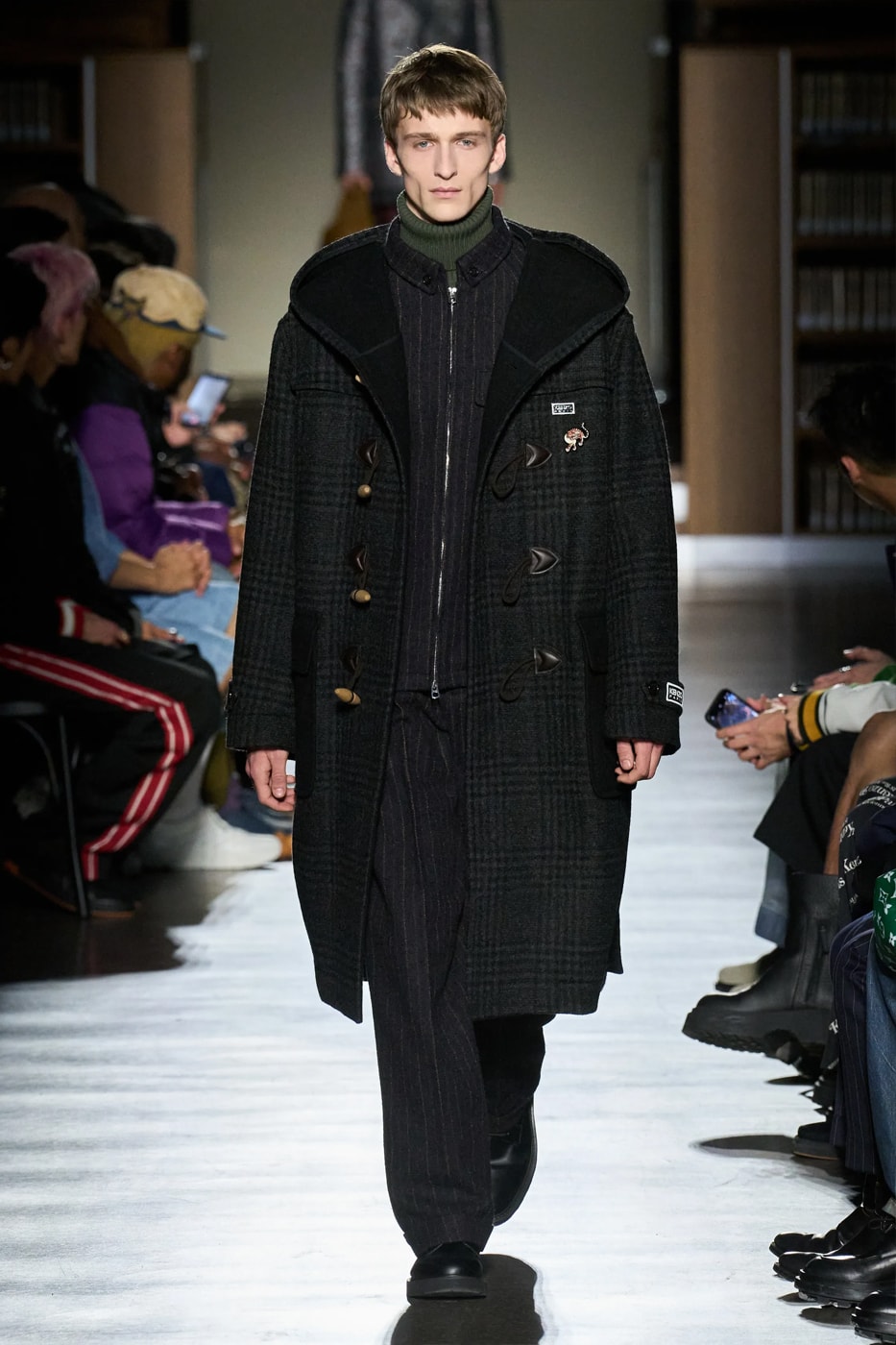 Kenzo Fall Winter 2024 Paris Fashion Week menswear Nigo runway show bibliotheque national library japanese designer adaptation tatatmi mat print 