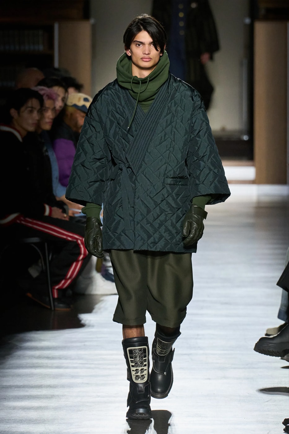 Kenzo Fall Winter 2024 Paris Fashion Week menswear Nigo runway show bibliotheque national library japanese designer adaptation tatatmi mat print 