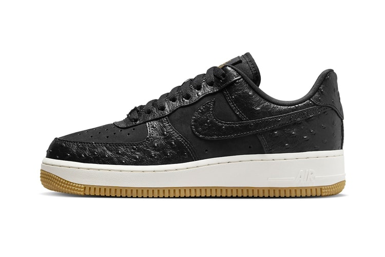 Official Look At the Nike Air Force 1 Low "Black Ostrich"