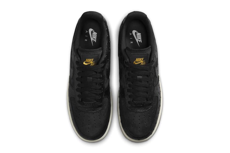 Official Look At the Nike Air Force 1 Low "Black Ostrich" DZ2708-002 Black/Sail-Gum Light Brown leather af1 low