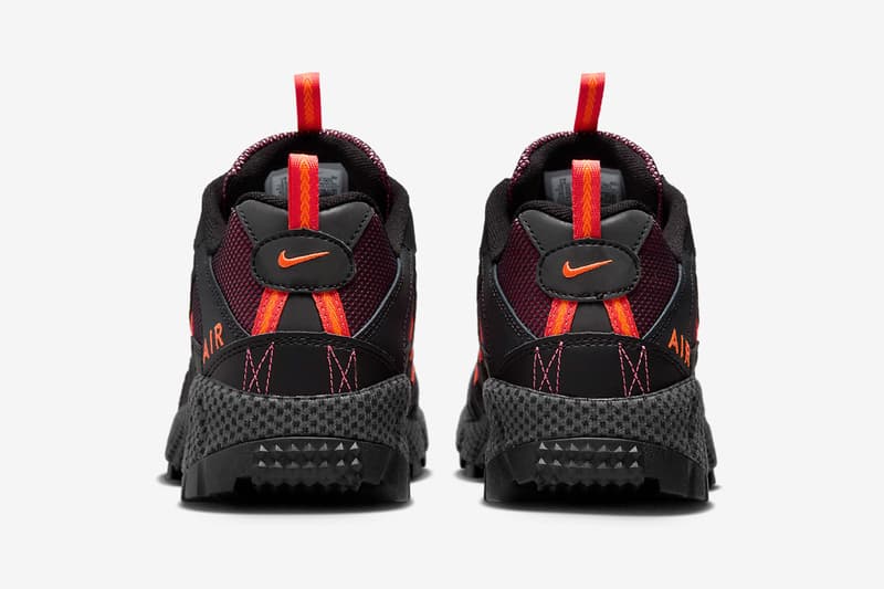 Nike Air Humara Lands in "Black/Bright Crimson" sneakers release price vintage retro color jacquemus drop link mesh outsole upper 