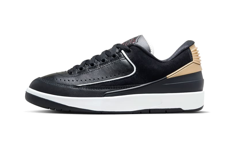 Official Images of the Air Jordan 2 Low "Black/Varsity Red" drop release womens men size price spring 2024 gold off white 