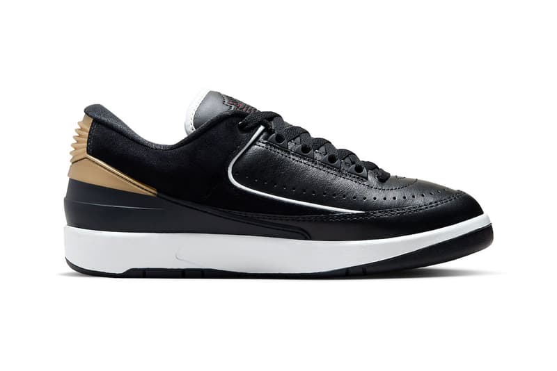 Official Images of the Air Jordan 2 Low "Black/Varsity Red" drop release womens men size price spring 2024 gold off white 