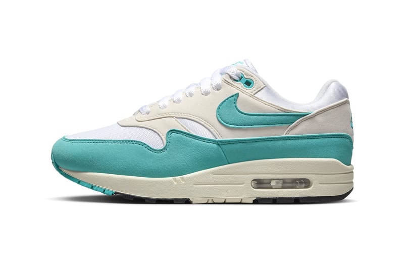 air max white and teal