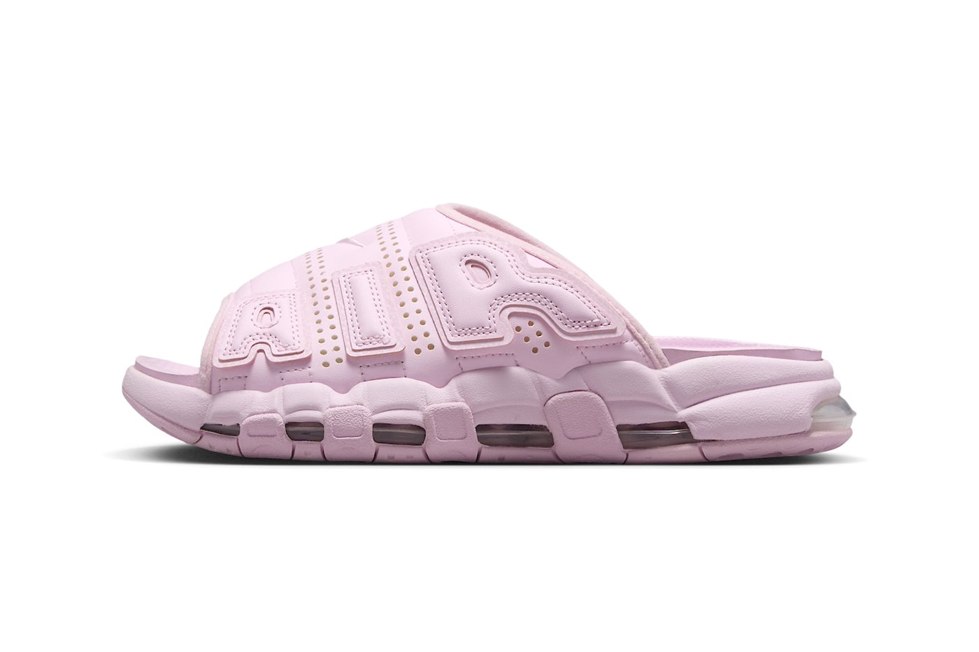 Nike Air More Uptempo Slide Arrives in "Pink" FJ2597-600 sandals ambushretro mx calm slides 