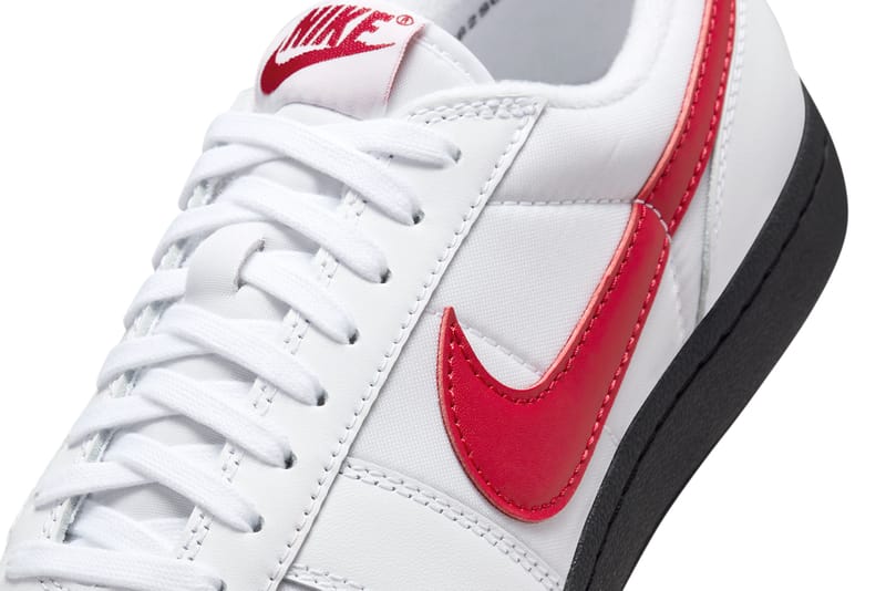 nikelab bruin leather white red