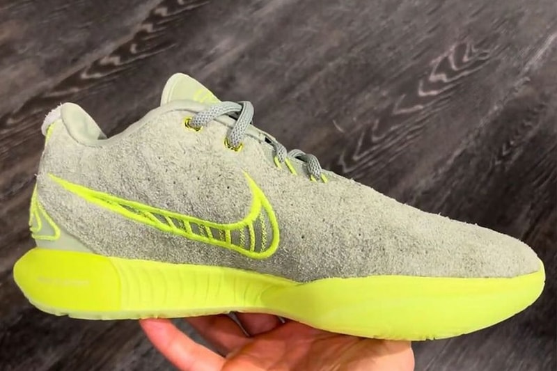 First Look At the Nike LeBron 21 "Algae" FV2345-302 Oil Green/Vapor Green-Sanddrift-Light Silver-Metallic Pewter basketball shoes sneakers king james nba