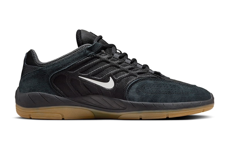 Nike SB Presents New Vertebrae Model in "Black Gum" nyjah 3 skateboarding upper leather suede mesh laces drop release price dollars link usd snkrs 