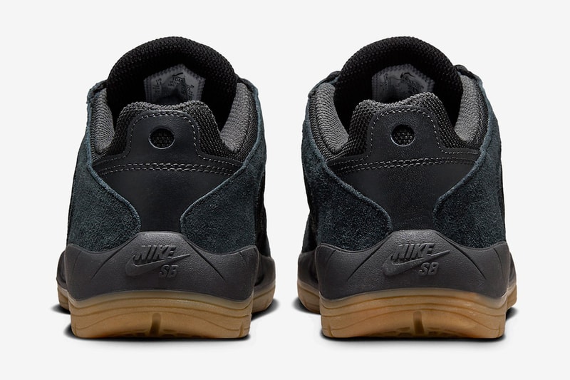 Nike SB Presents New Vertebrae Model in "Black Gum" nyjah 3 skateboarding upper leather suede mesh laces drop release price dollars link usd snkrs 