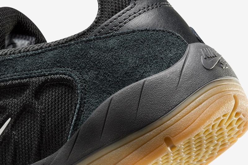 Nike SB Presents New Vertebrae Model in "Black Gum" nyjah 3 skateboarding upper leather suede mesh laces drop release price dollars link usd snkrs 