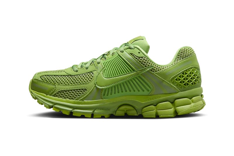 Official Look at the Nike Zoom Vomero 5 "Chlorophyll" release info shoes  FQ7079-300 summer 2024comfy green sneakers swoosh 