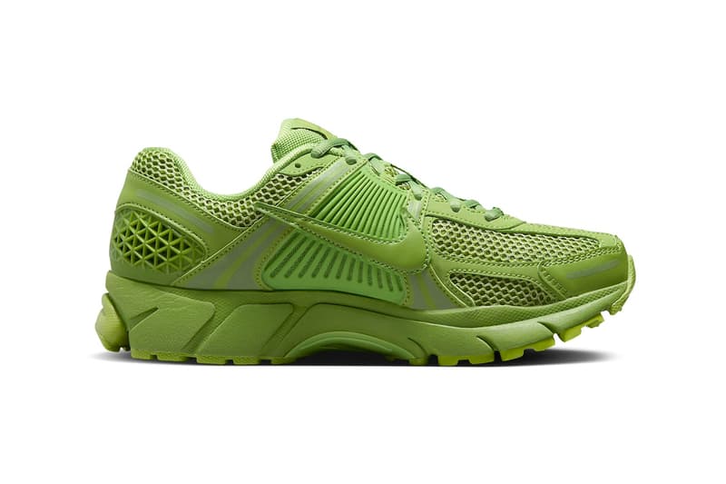 Official Look at the Nike Zoom Vomero 5 "Chlorophyll" release info shoes  FQ7079-300 summer 2024comfy green sneakers swoosh 