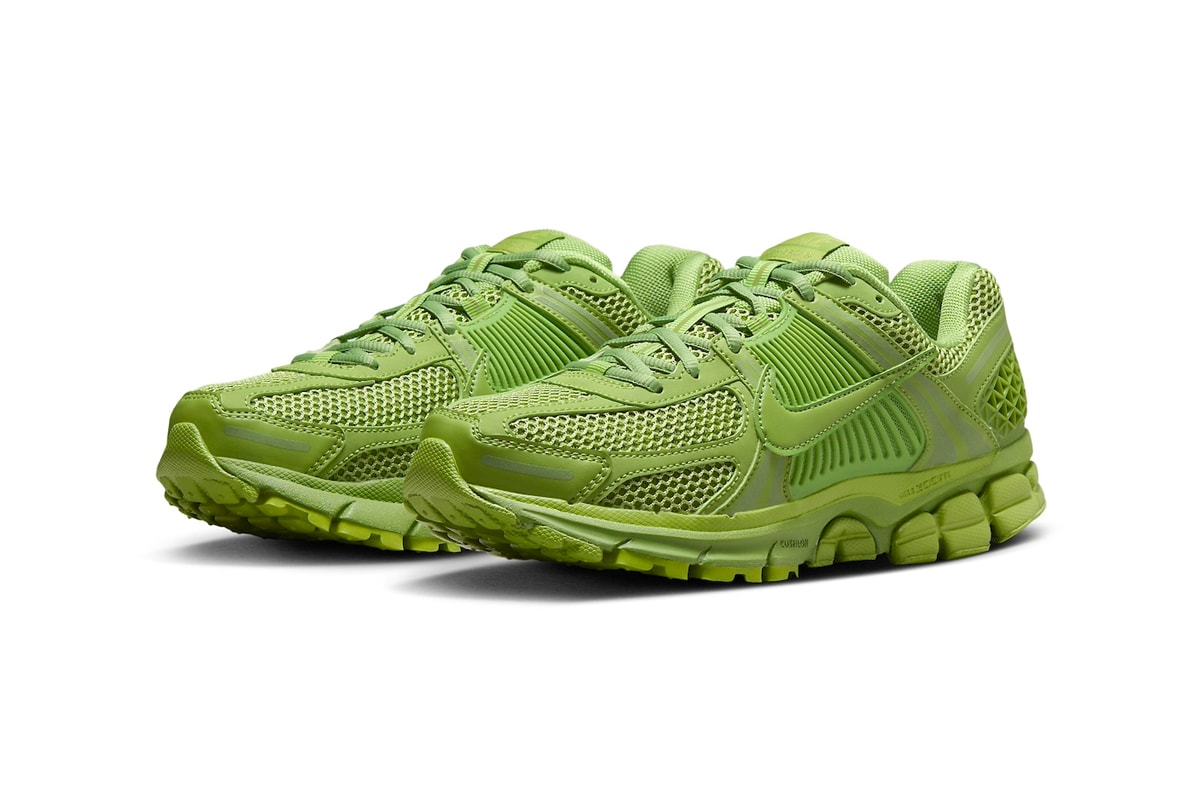 Official Look at the Nike Zoom Vomero 5 "Chlorophyll" release info shoes  FQ7079-300 summer 2024comfy green sneakers swoosh 