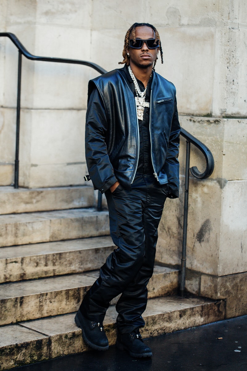 Paris Fashion Week Men's FW24 Street Style dior loewe rick owens sacai palace carharrt nike lemaire salehe bembury gunna 